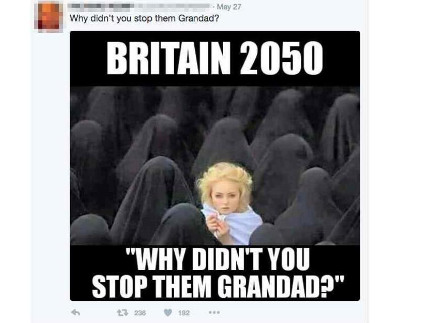 La imagen retuiteada por la directiva de la campaña pro brexit.