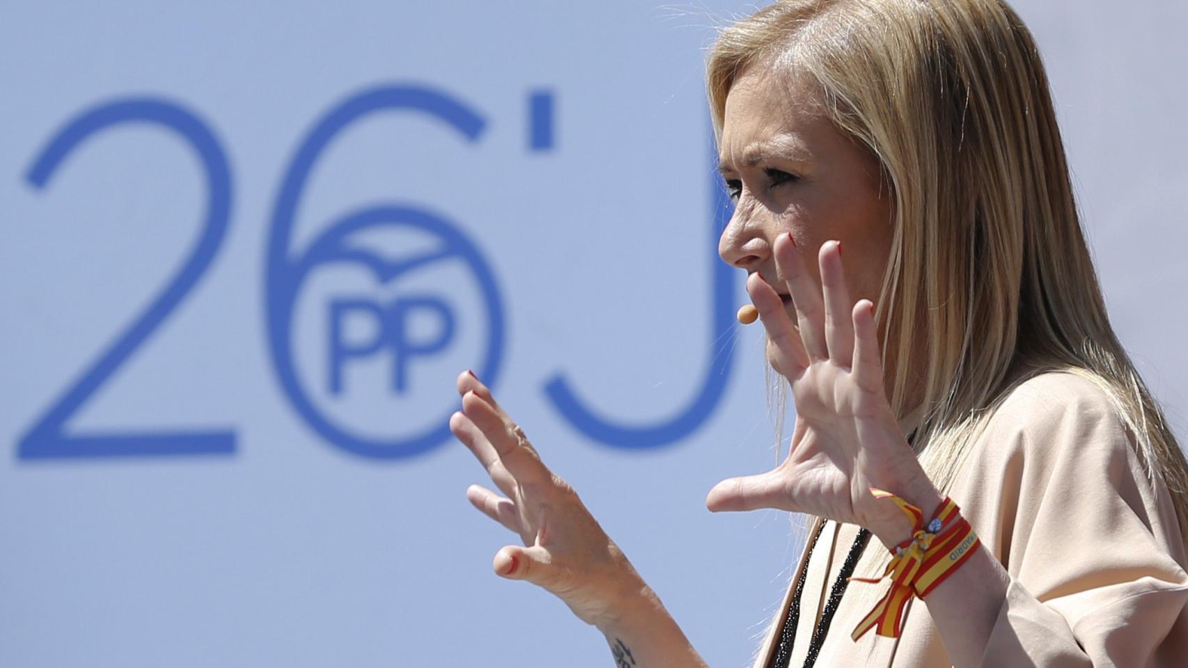 Cifuentes, en un acto reciente celebrado en  Arganda del Rey.