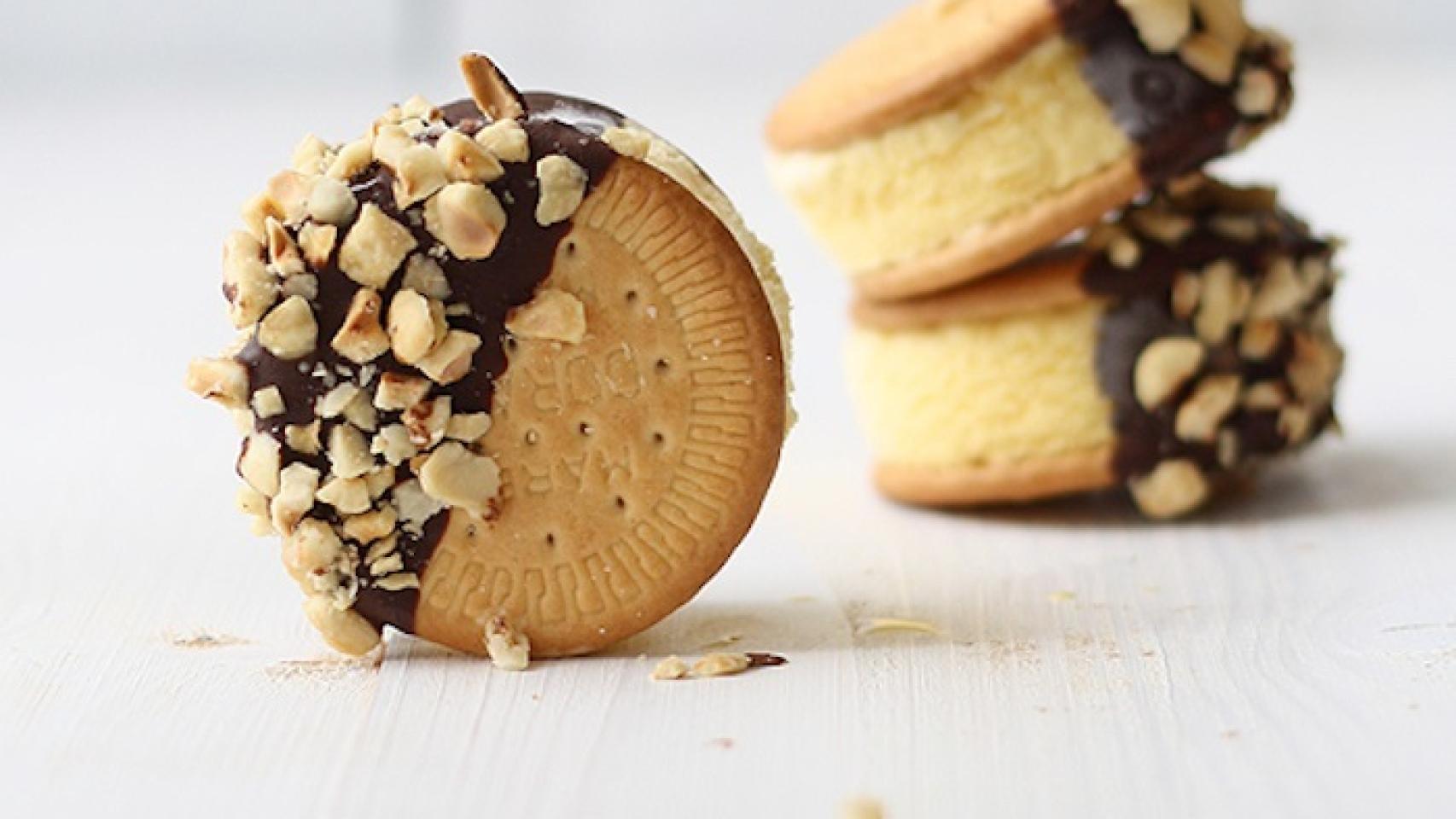 Helado en galleta de La Romana