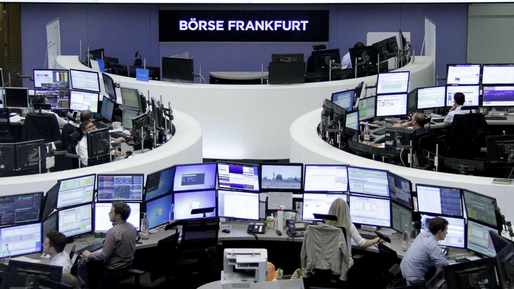 Bolsa de Fráncfort.