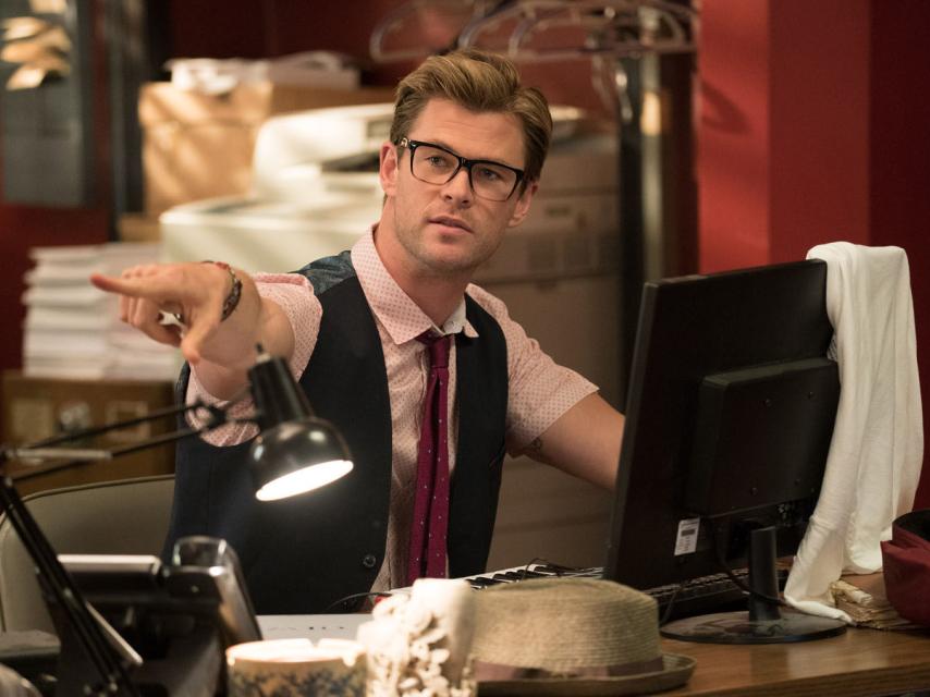 Chris Hemsworth en un fotograma de Cazafantasmas.