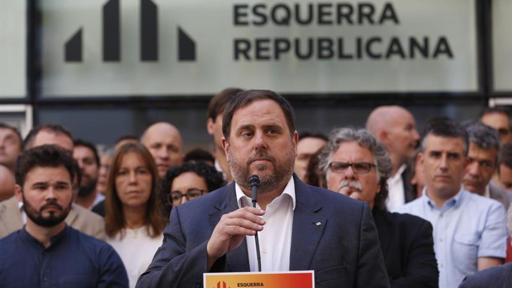 Oriol Junqueras, el pasado miércoles en Barcelona