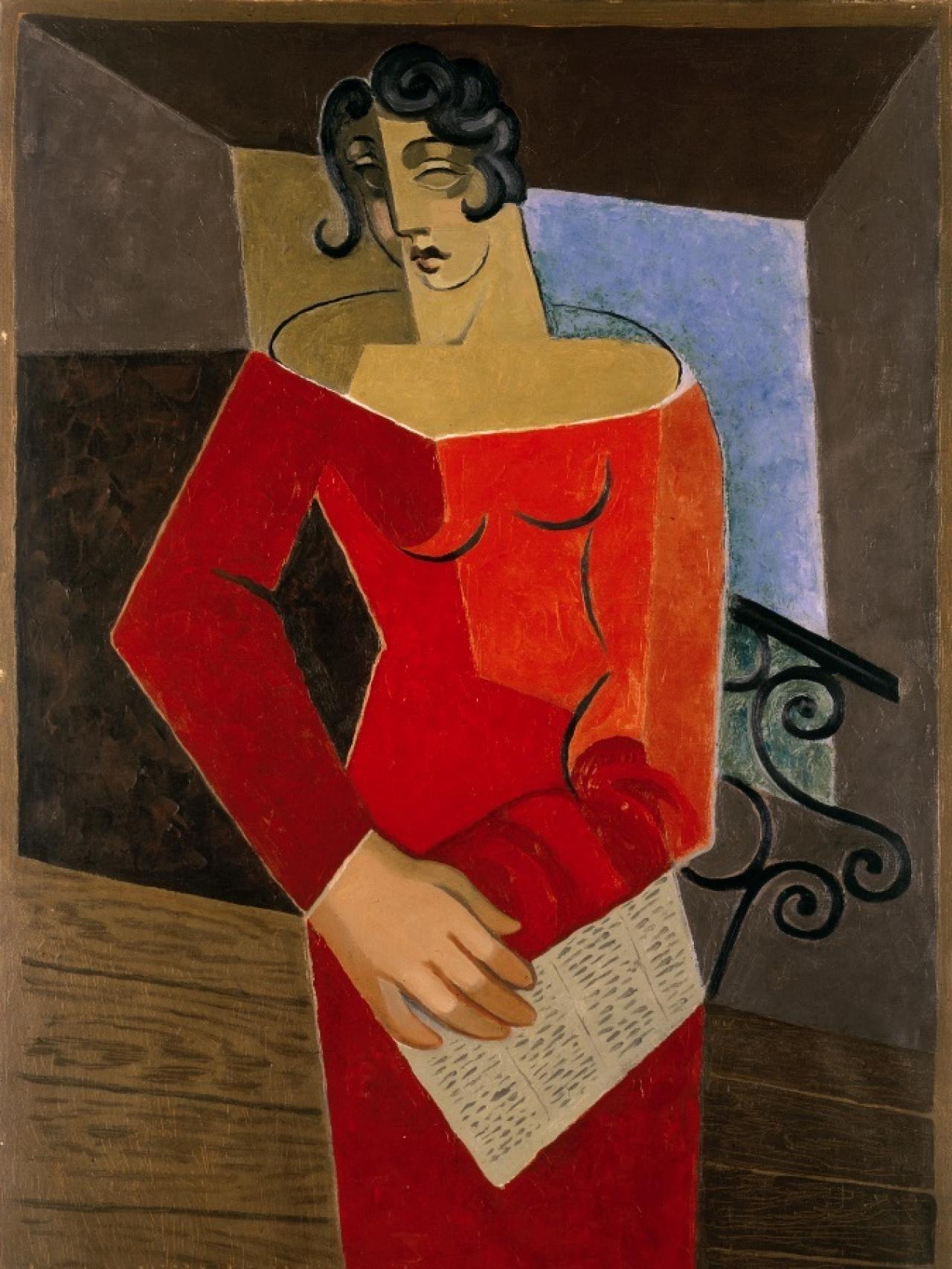 Juan Gris, La Chanteuse (1926). Colección Telefónica.