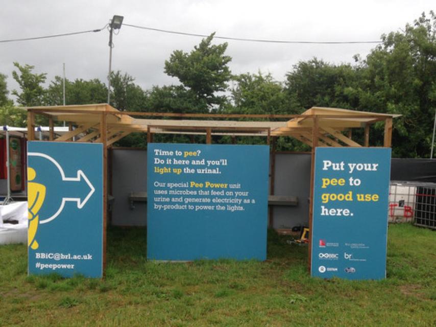 Uno de los urinarios probados.