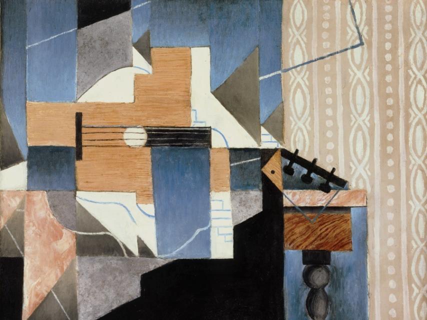 Juan Gris, La guitare sur la table (1913). Colección Telefónica.