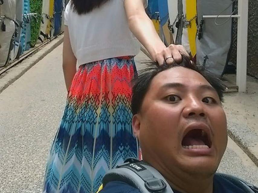 Una de las fotografías de la pareja taiwanesa