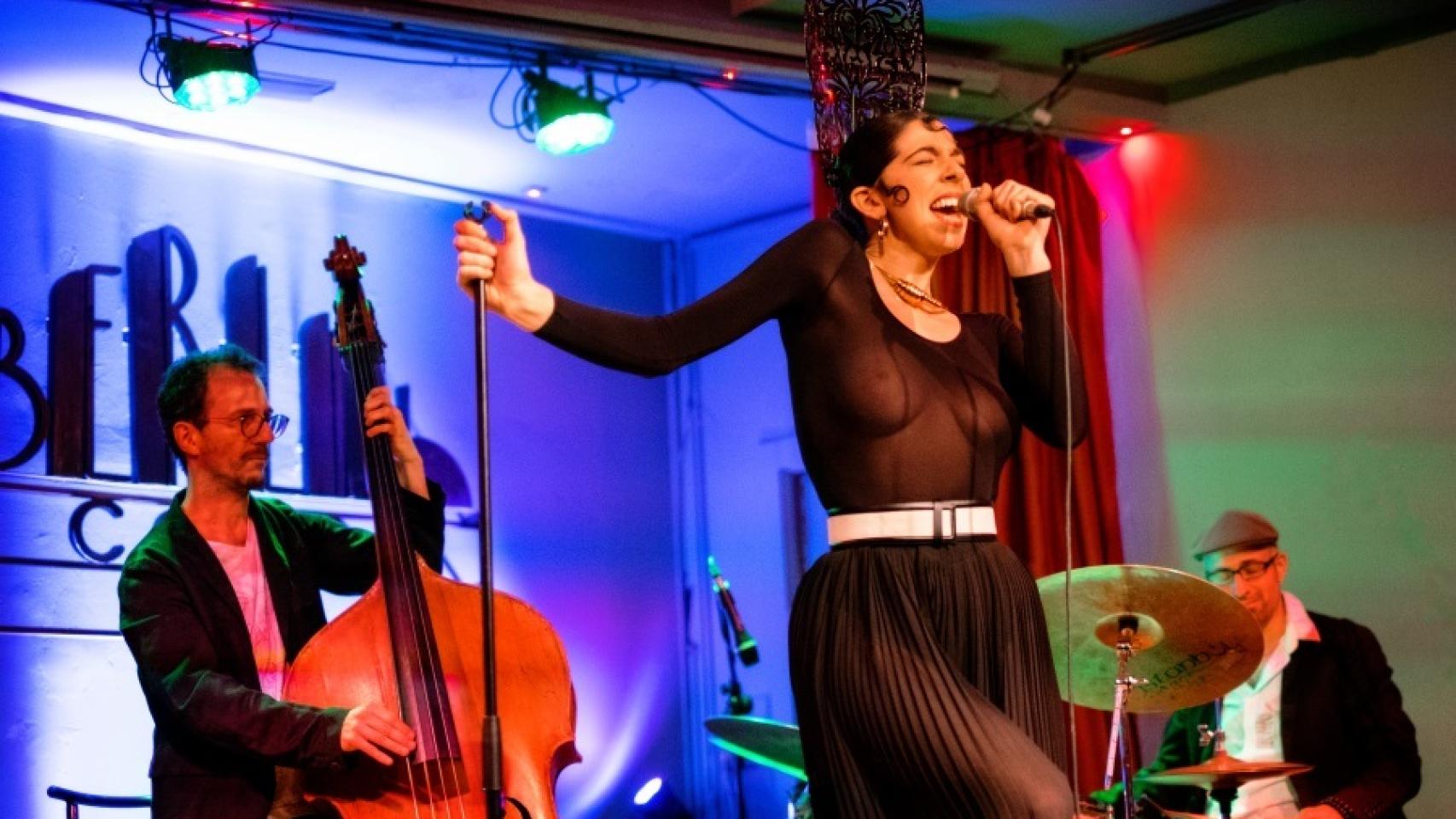De La Purissima en la última actuación del Café Berlín de Madrid.