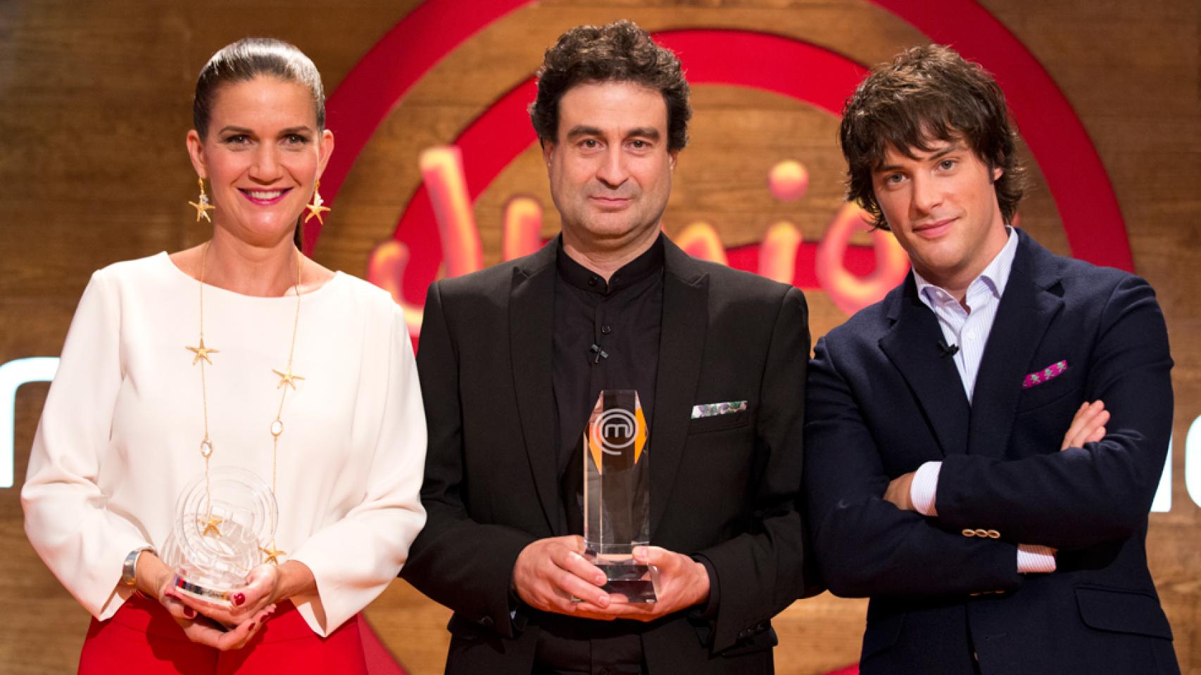 Samantha Vallejo-Nágera, Jordi Cruz, y Pepe Rodríguez, jurado de MasterChef