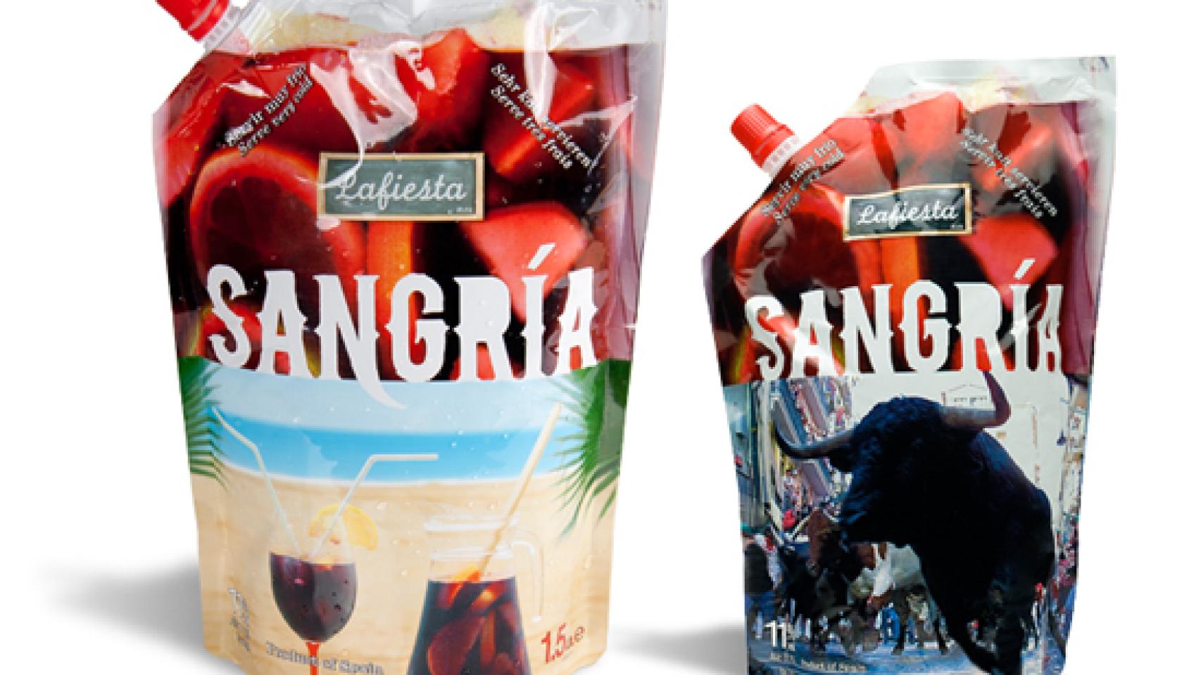 Sangría Lafiesta  viene eun un moderno envase, el Doy Pack, para garantizar su perfecta conservación durante años.