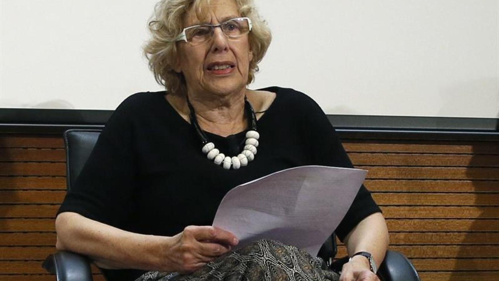 Manuela Carmena, asiste a la presentación de la VII edición de la Gala Sida.