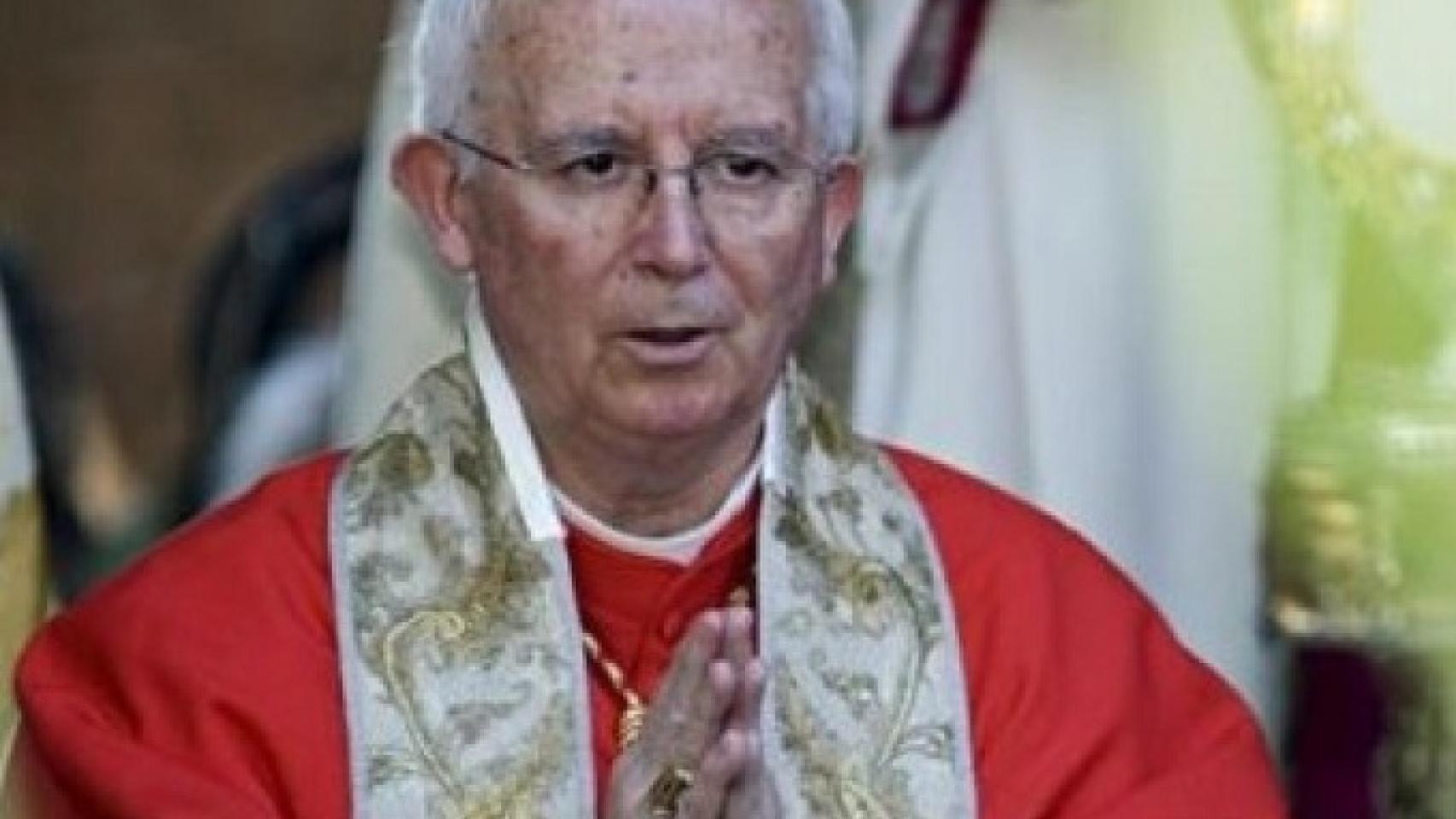 El cardenal Cañizares, durante un acto litúrgico