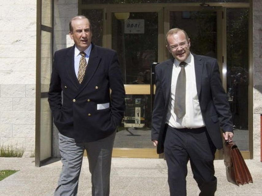 Francis Franco, a la salida del juzgado en Teruel en marzo de 2016.