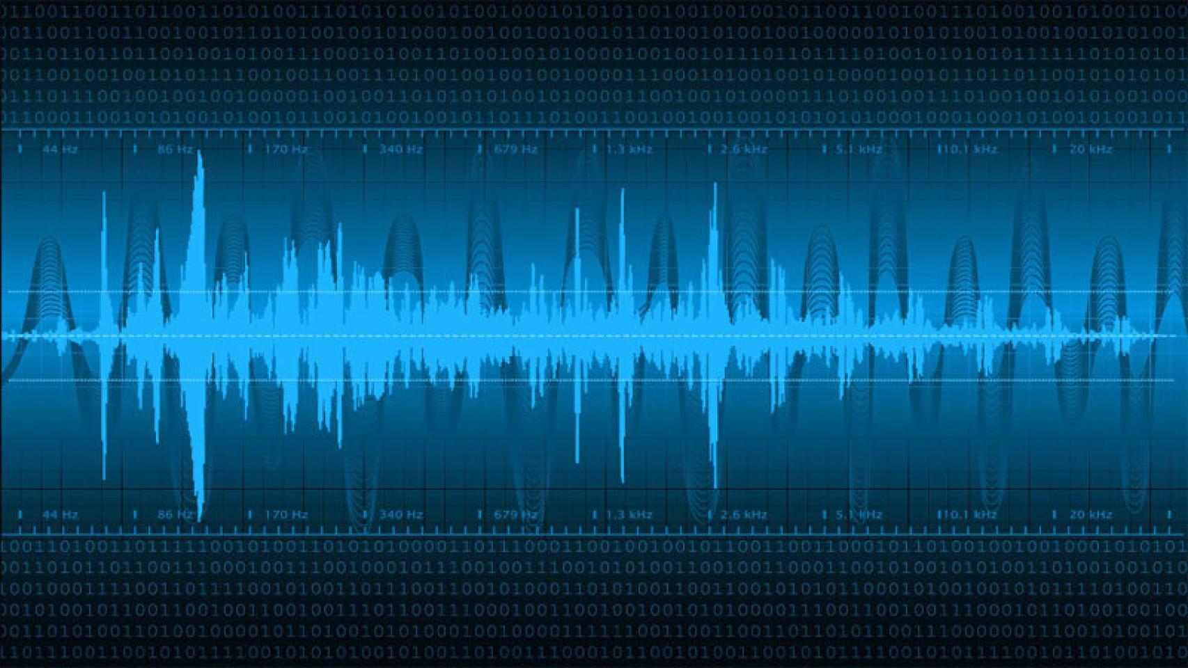 Imagen del registro de sonidos de baja frecuencia.