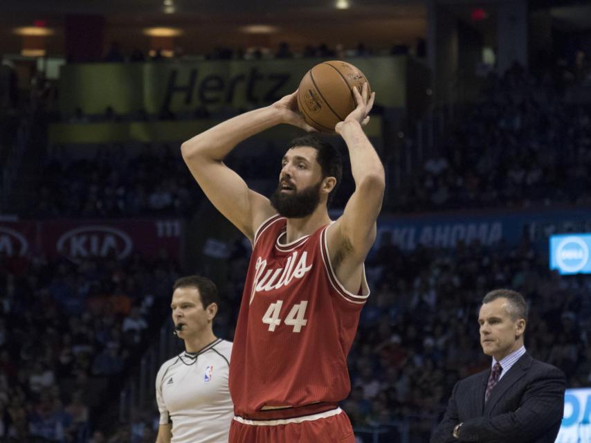 Nikola Mirotic en un partido con los Chicago Bulls esta temporada.