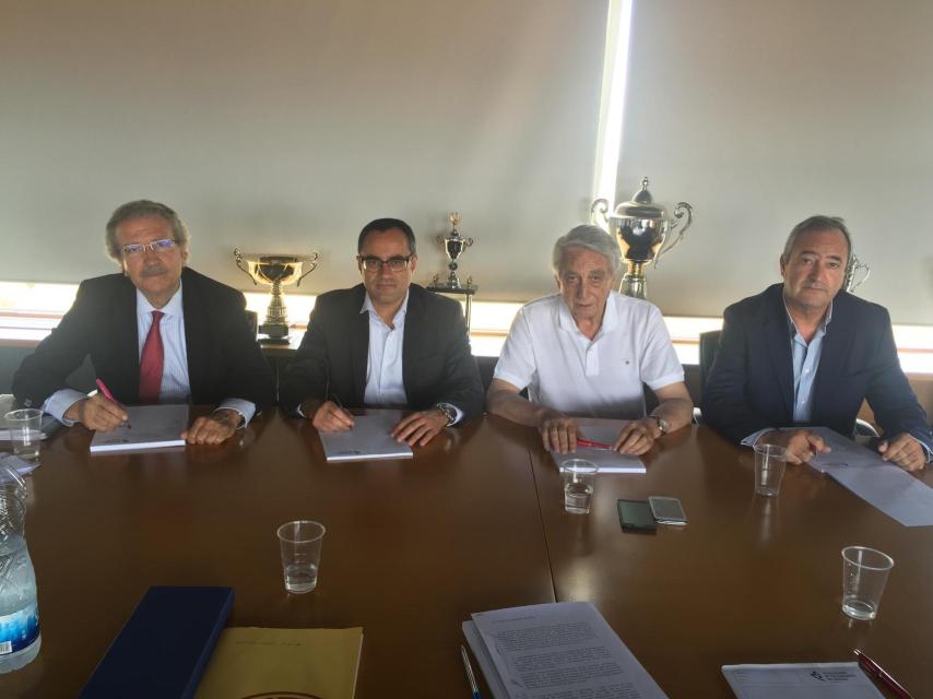 Joan Fa, Arturo Aguado, Juan Martín Caño y Antonio de Torres.