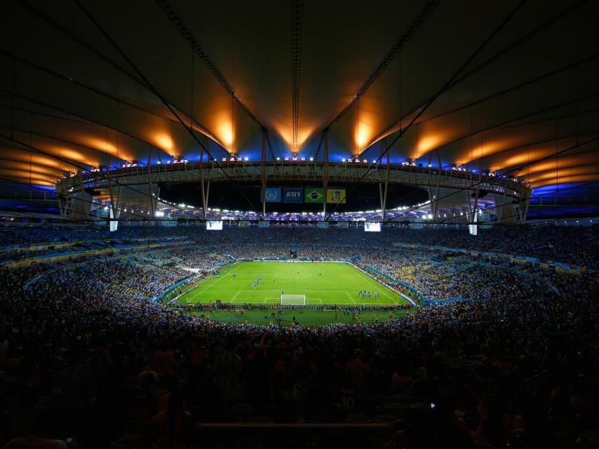 Panorámica de Maracaná durante un encuentro.