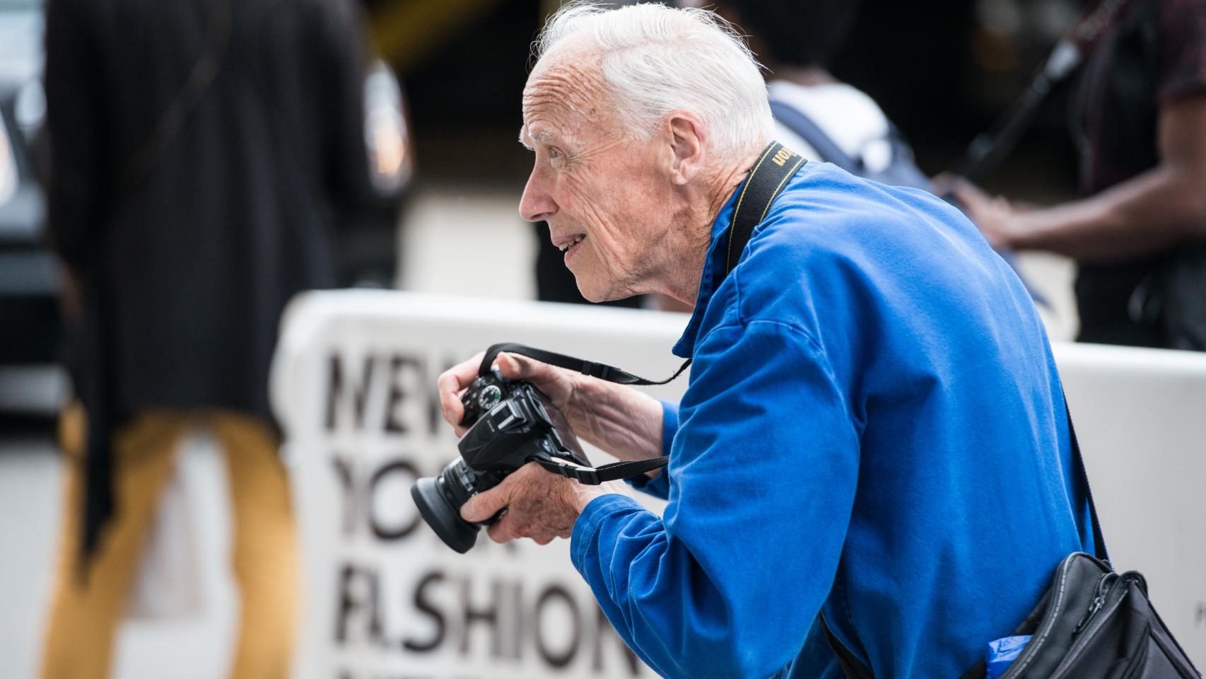 Bill Cunningham en una imagen de julio del año pasado.