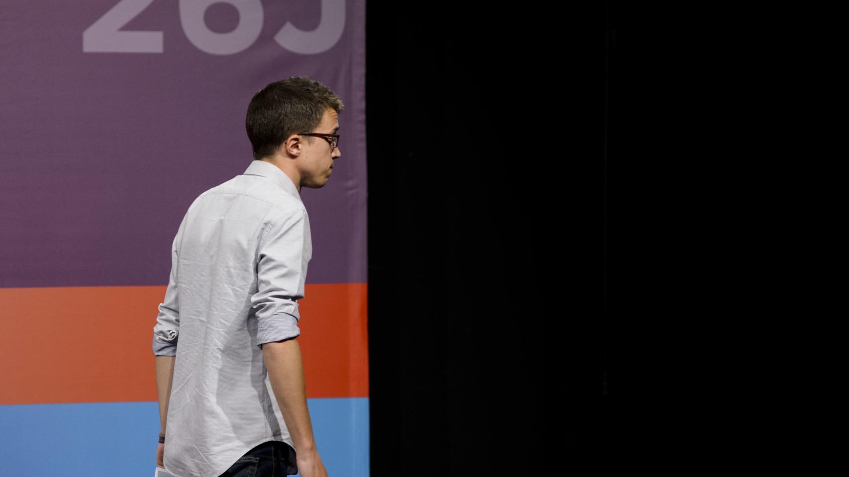 Íñigo Errejón después de valorar los resultados de Unidos Podemos.
