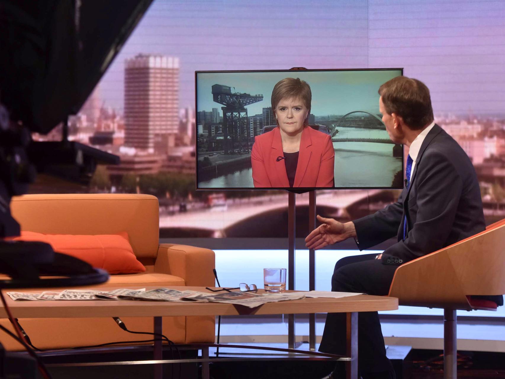 La primera ministra de Escocia, Nicola Sturgeon.