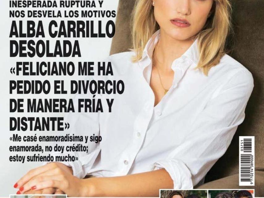Portada de la revista en la que la modelo anunció su divorcio