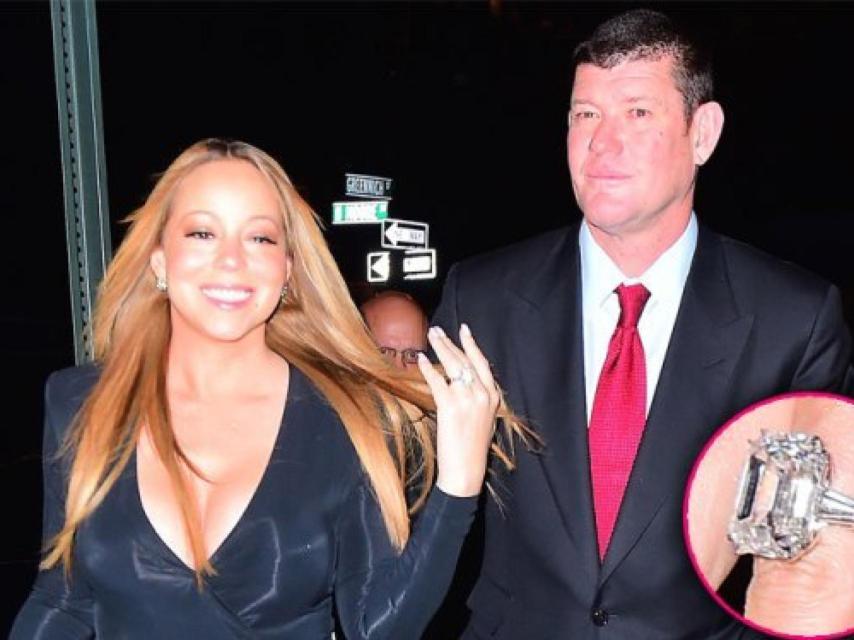 Carey junto a James Parker y el famoso anillo que éste le regaló