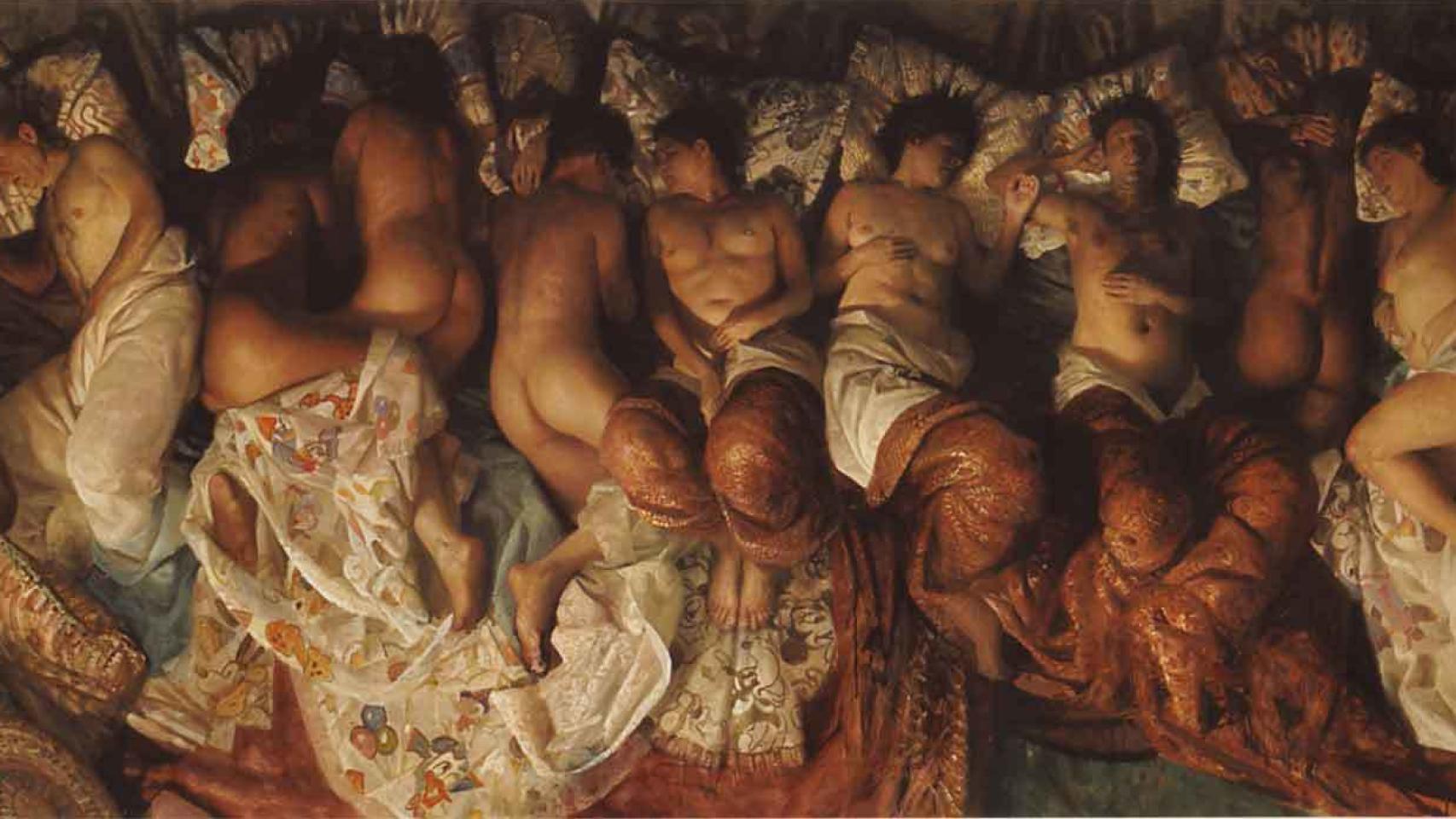 Fragmento del cuadro Sleep, del pintor Vincent Desiderio.