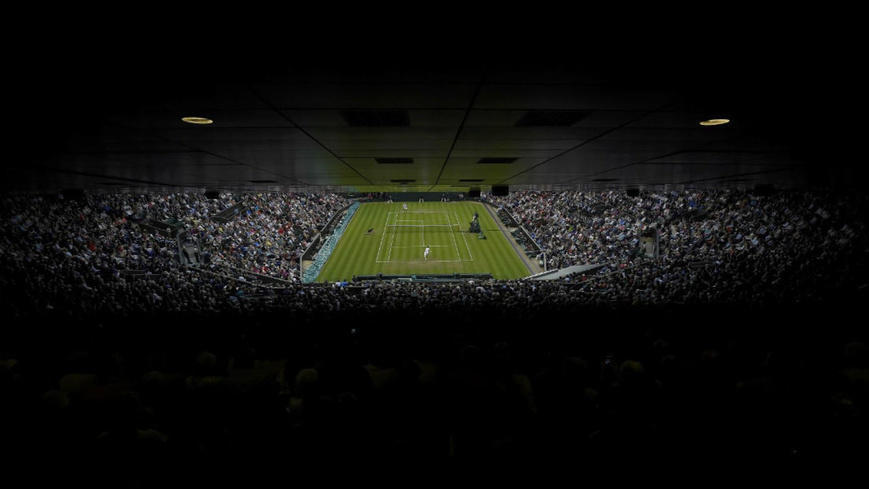 Vista general de la pista central del All England Club