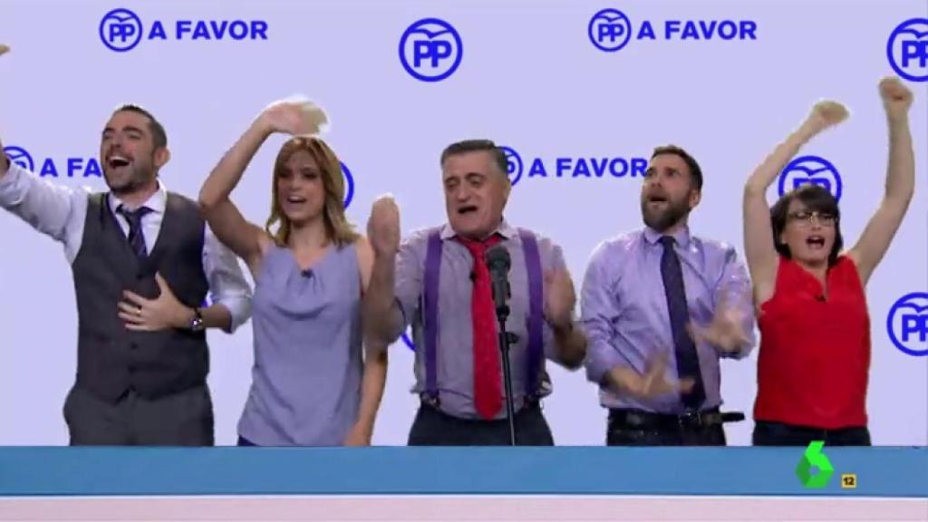 Wyoming cierra la temporada desde el balcón del PP