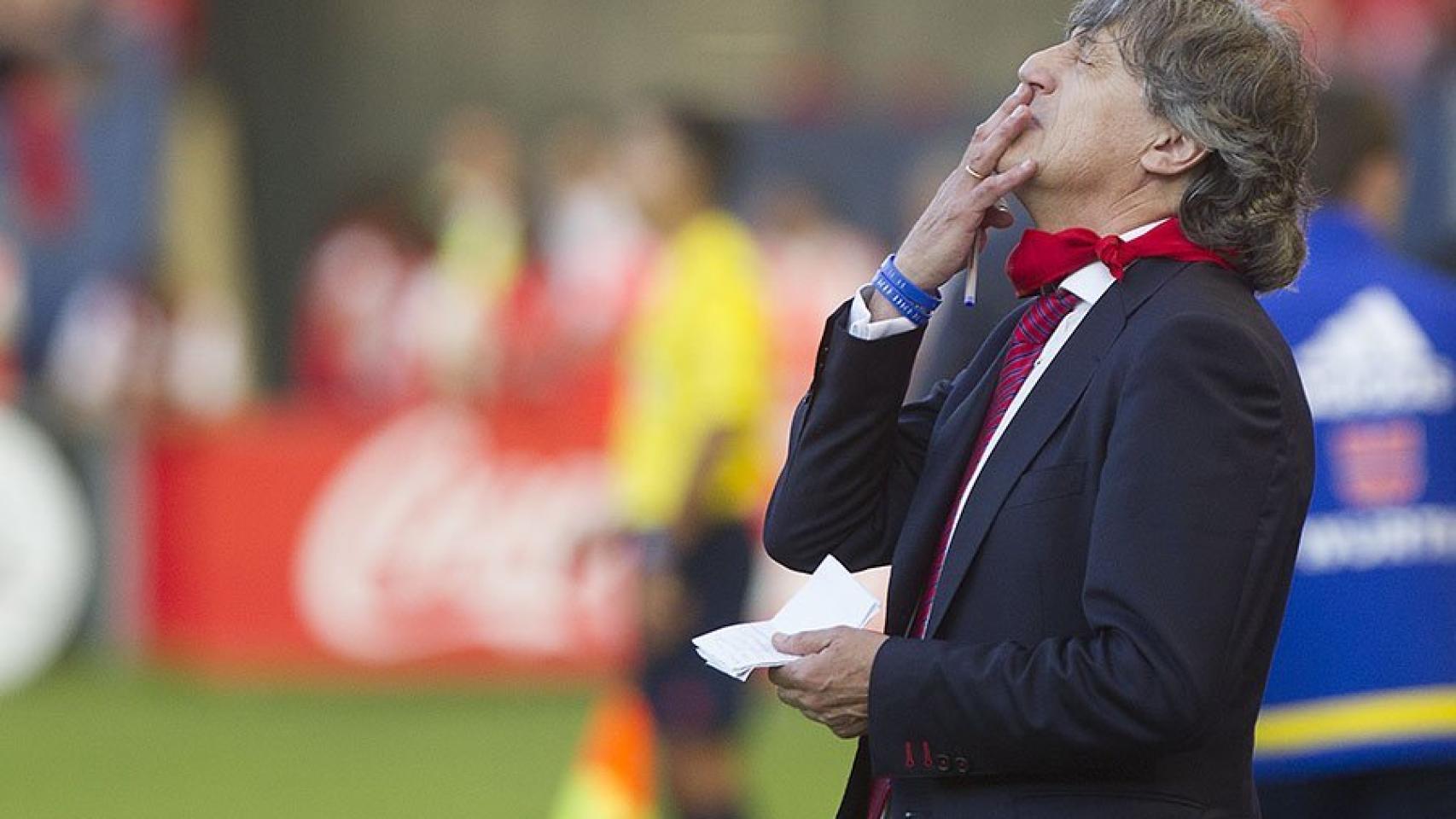 Enrique Martín, entrenador de Osasuna.