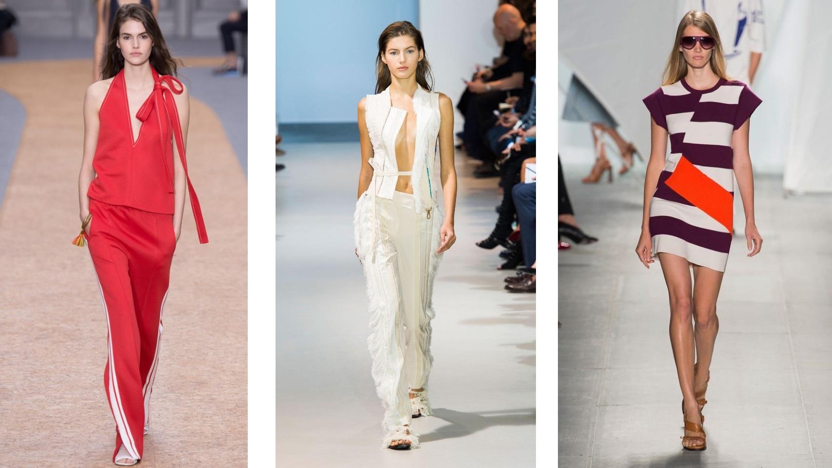 De izq. a dcha. Colección Primavera-Verano 2016 de Chloé, Paco Rabanne y Lacoste.