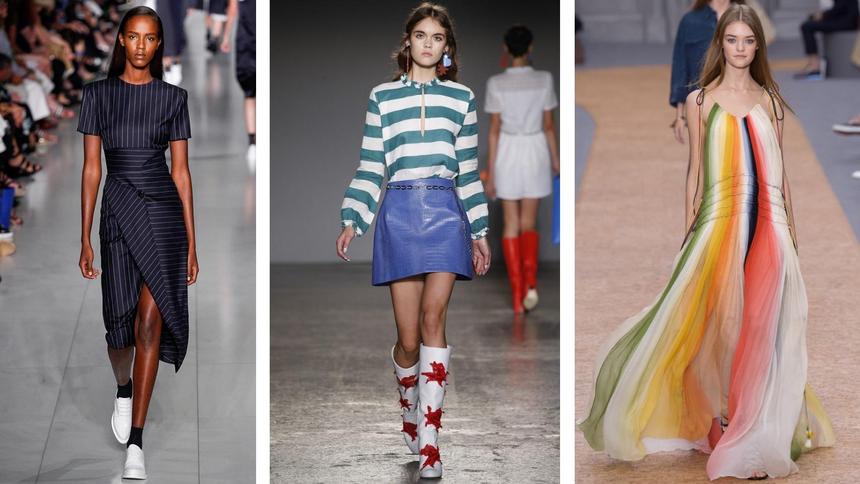 De izq. a dcha. Colección Primavera-Verano 2016 de DKNY, Au Jour Le Jour y Chloé.