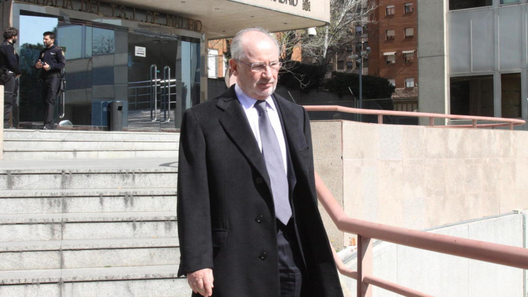 Rodrigo Rato, tras una comparecencia en la Audiencia de Madrid