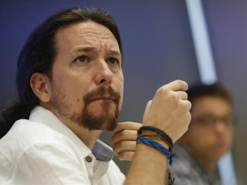 Pablo Iglesias en el curso de verano de este lunes.