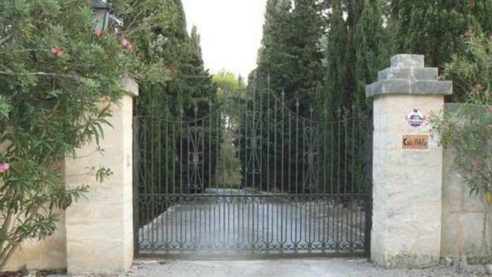 Entrada de la finca mallorquina Can Poleta