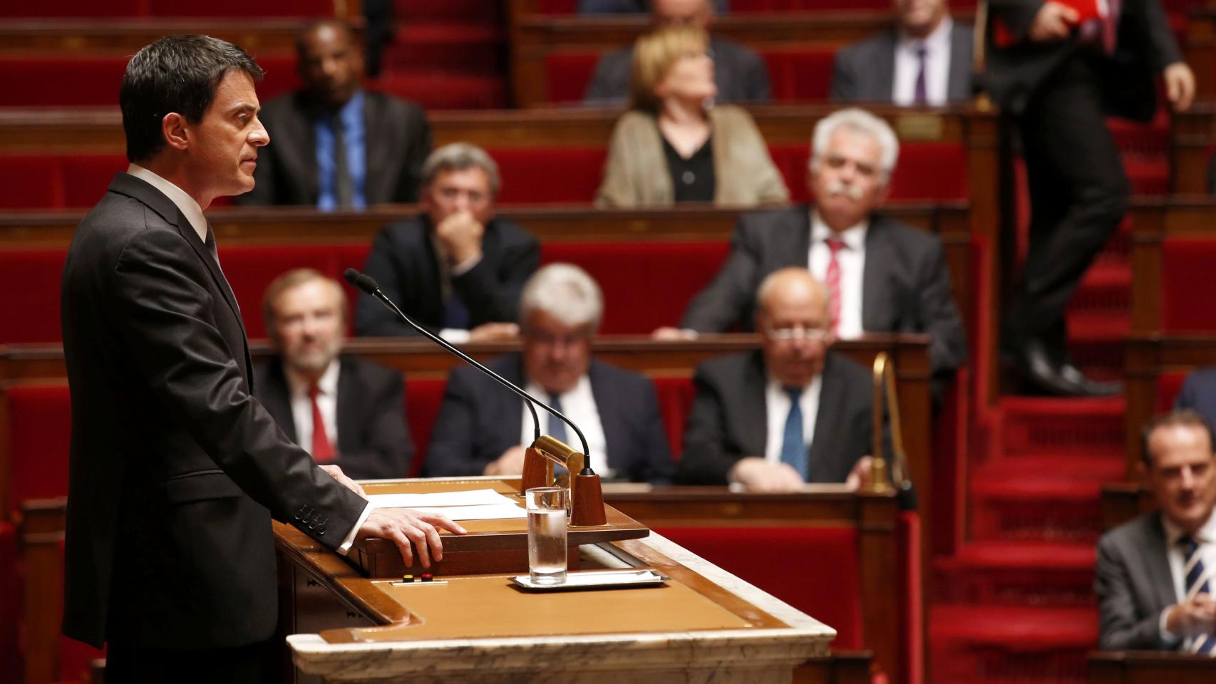 El primer minstro galo durante su intervención en la Asamblea