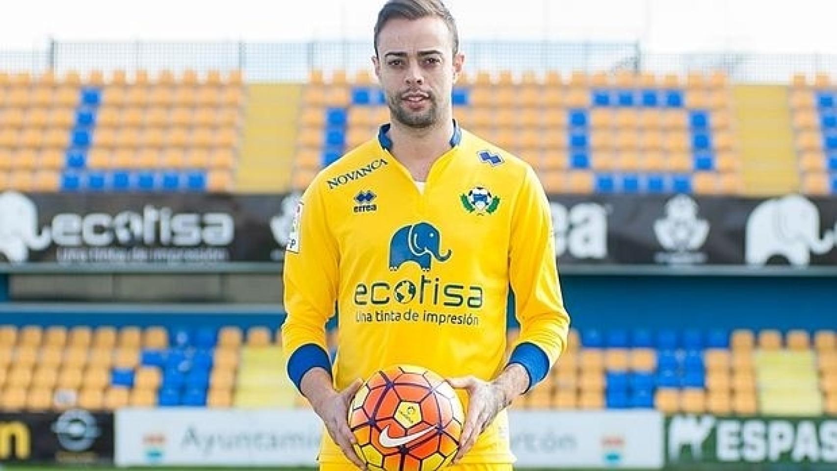 Dani Benítez, en la presentación con el Alcorcón.