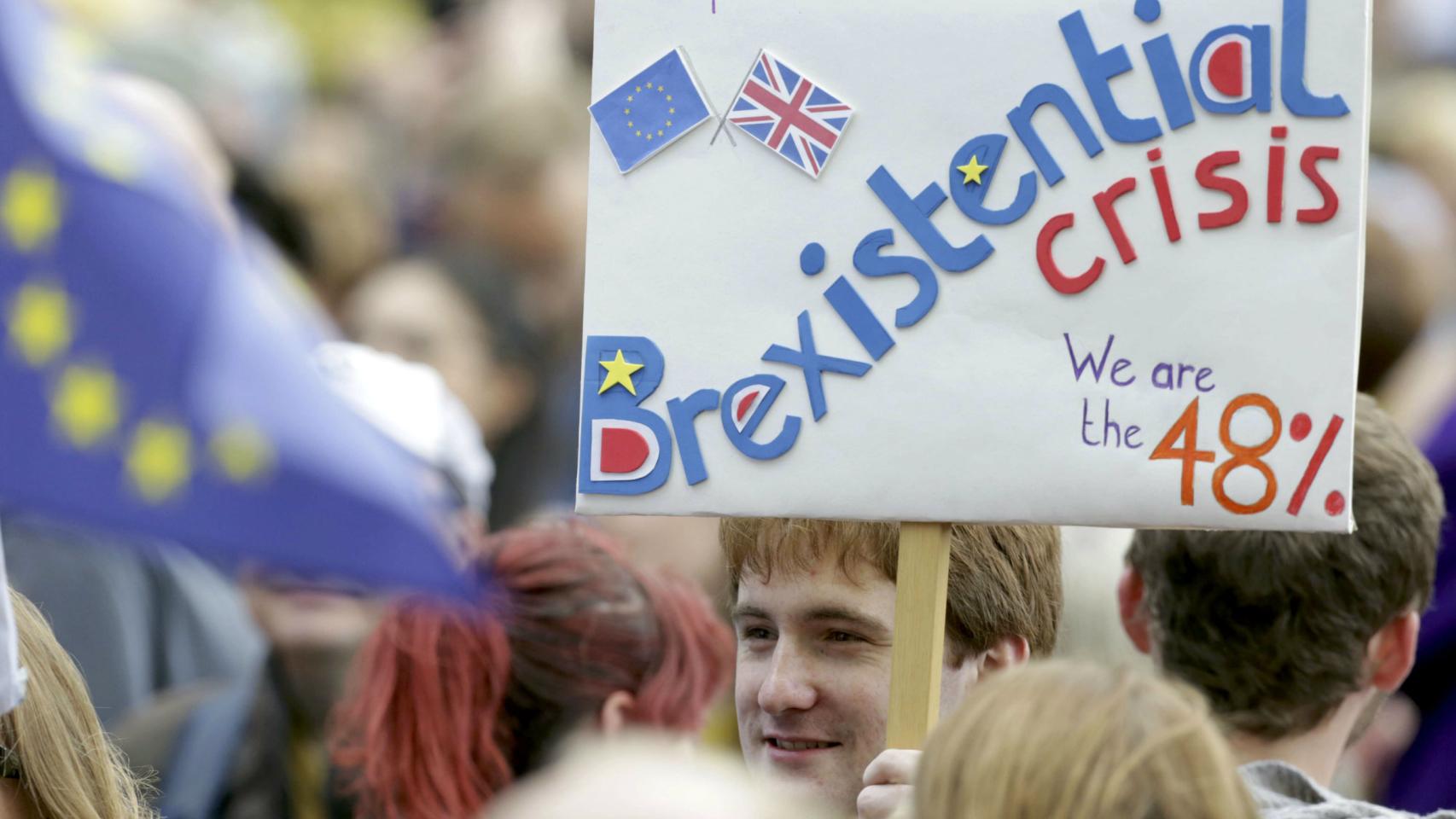 Protestas por el 'brexit' en Reino Unido.