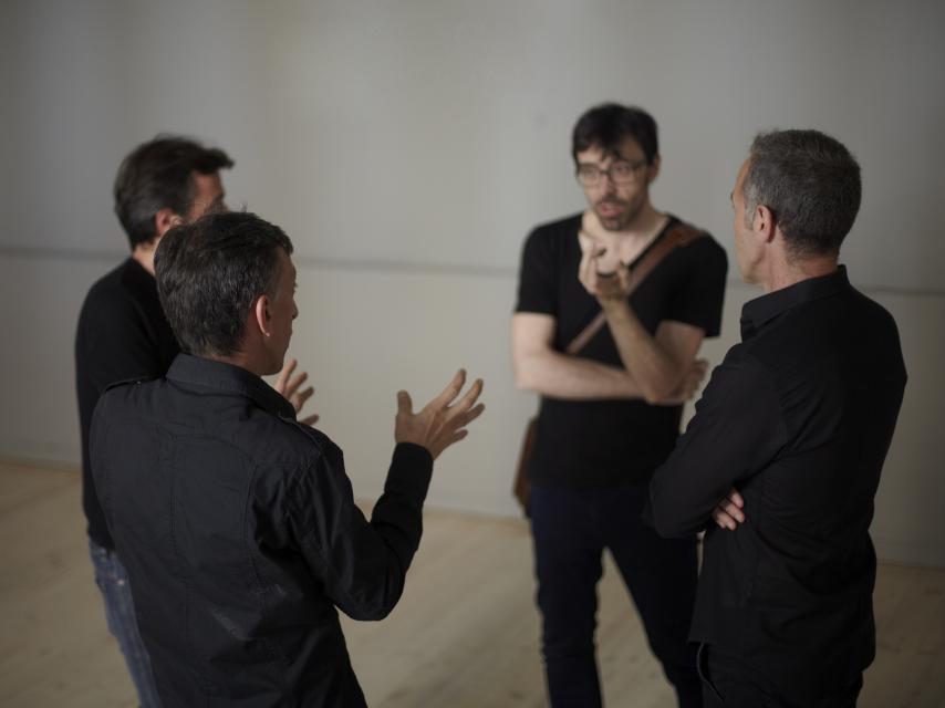 Los Kamikazes en un ensayo.