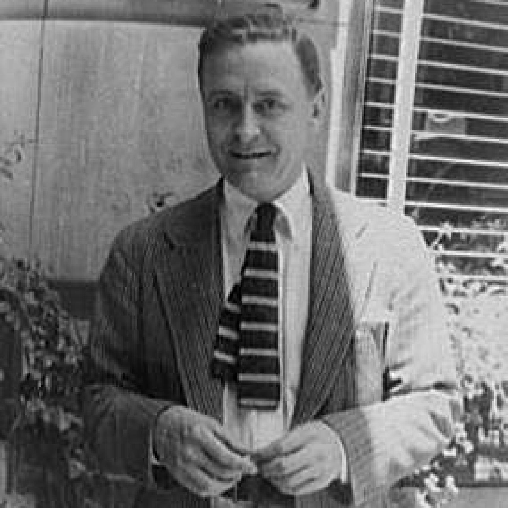 El escritor estadounidense F. Scott Fitzgerald.
