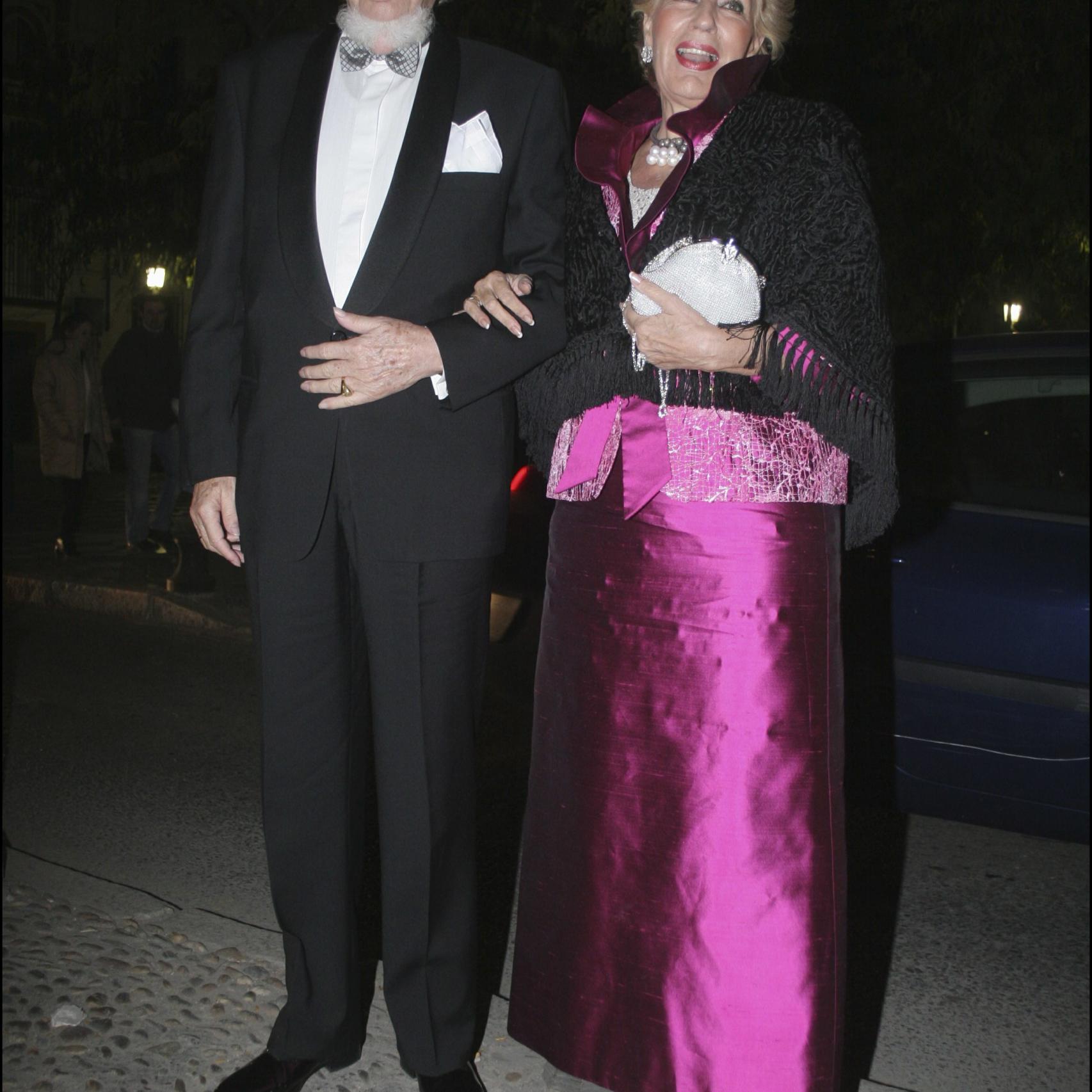 Don Leandro de Borbón con su segunda esposa, Concepción de Mora