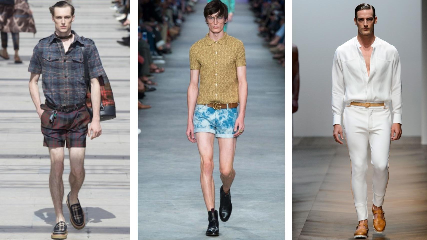 De izq. a dcha. Colección Primavera-Verano 2016 de Louis Vuitton, Gucci y Daks.