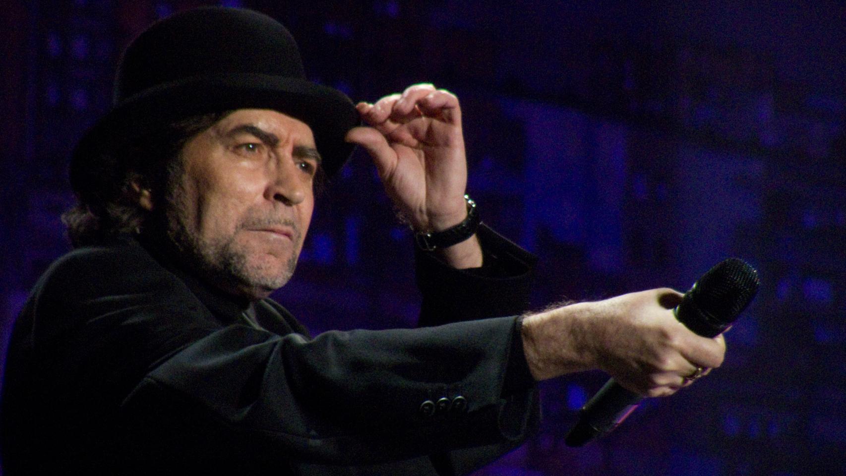 Joaquín Sabina durante uno de sus conciertos.