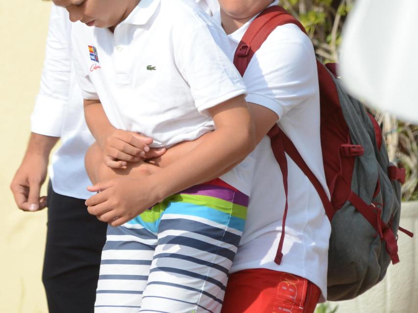 Froilán con su primo Juan Valentín, el hijo mayor de la infanta Cristina.