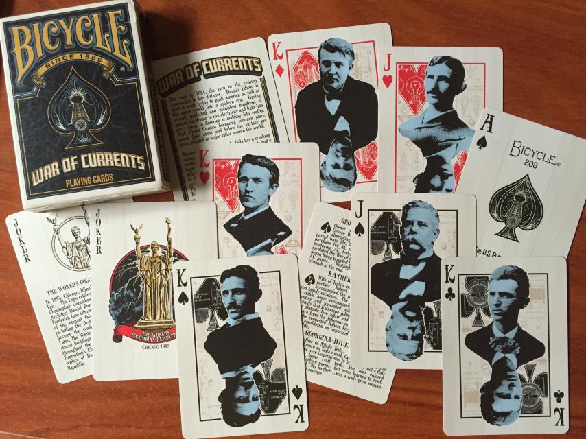 Baraja de la Guerra de las Corrientes.