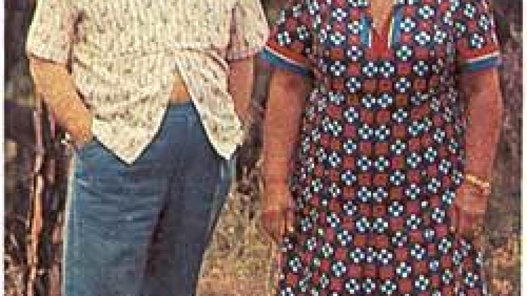 El actor con su mujer a la que conoció entre el público del teatro