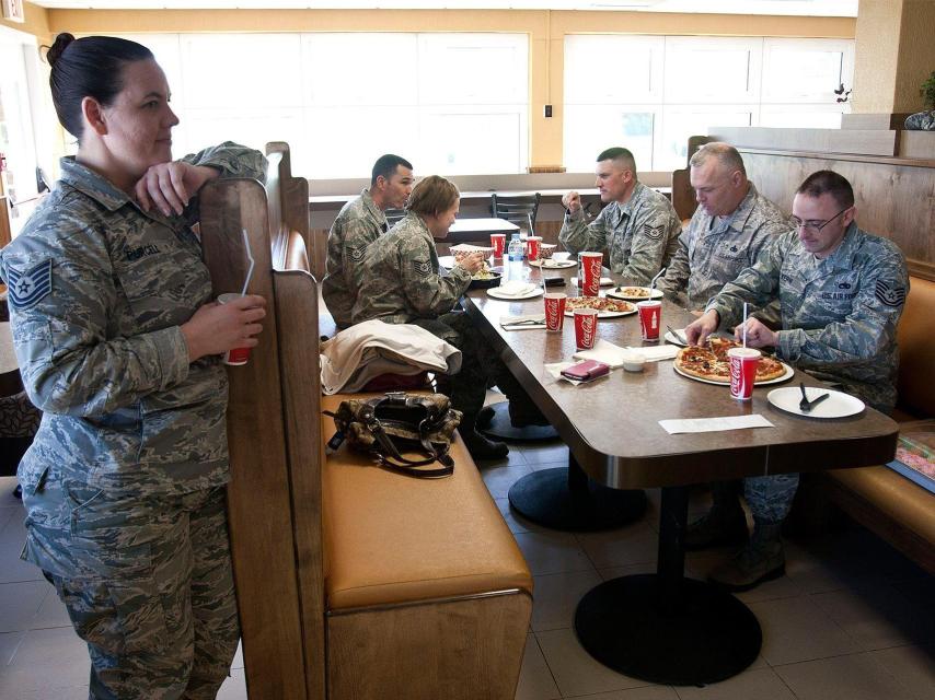 Zona de restauración de la Base Naval de Rota (Cádiz).
