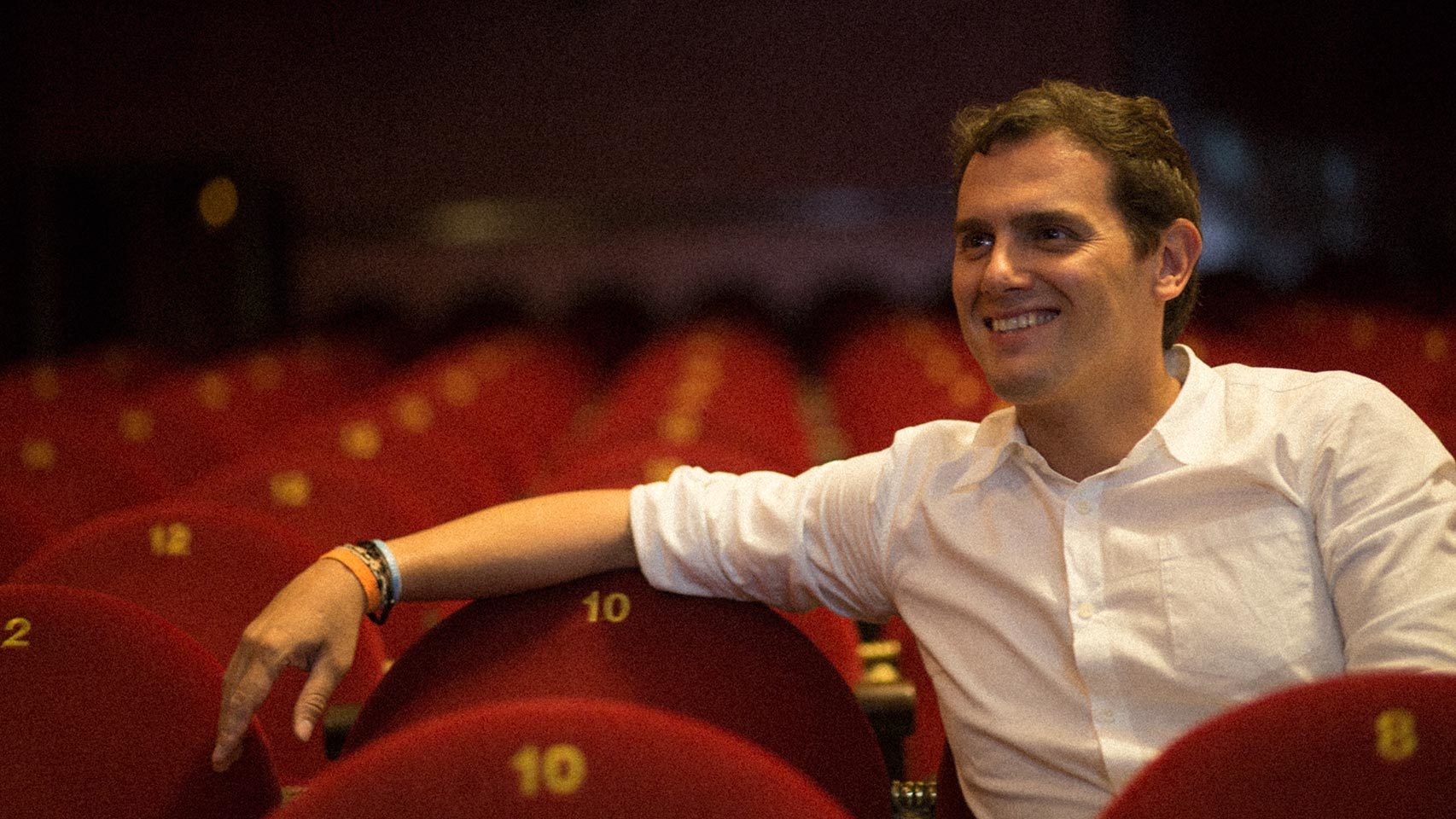 Rivera, en el patio de butacas del Infanta Isabel.