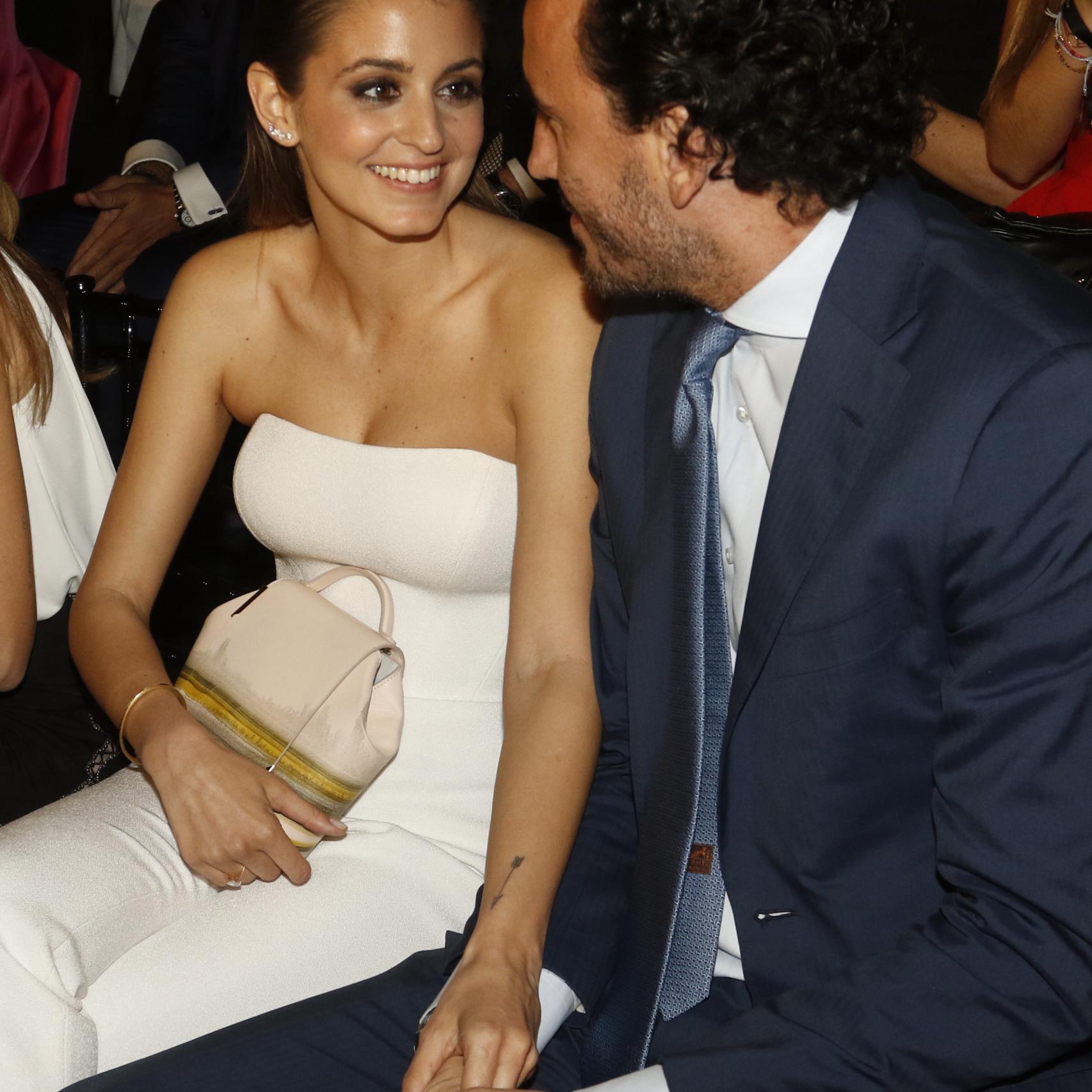 Gabriela Palatchi y Ediz Elhadef durante un desfile.