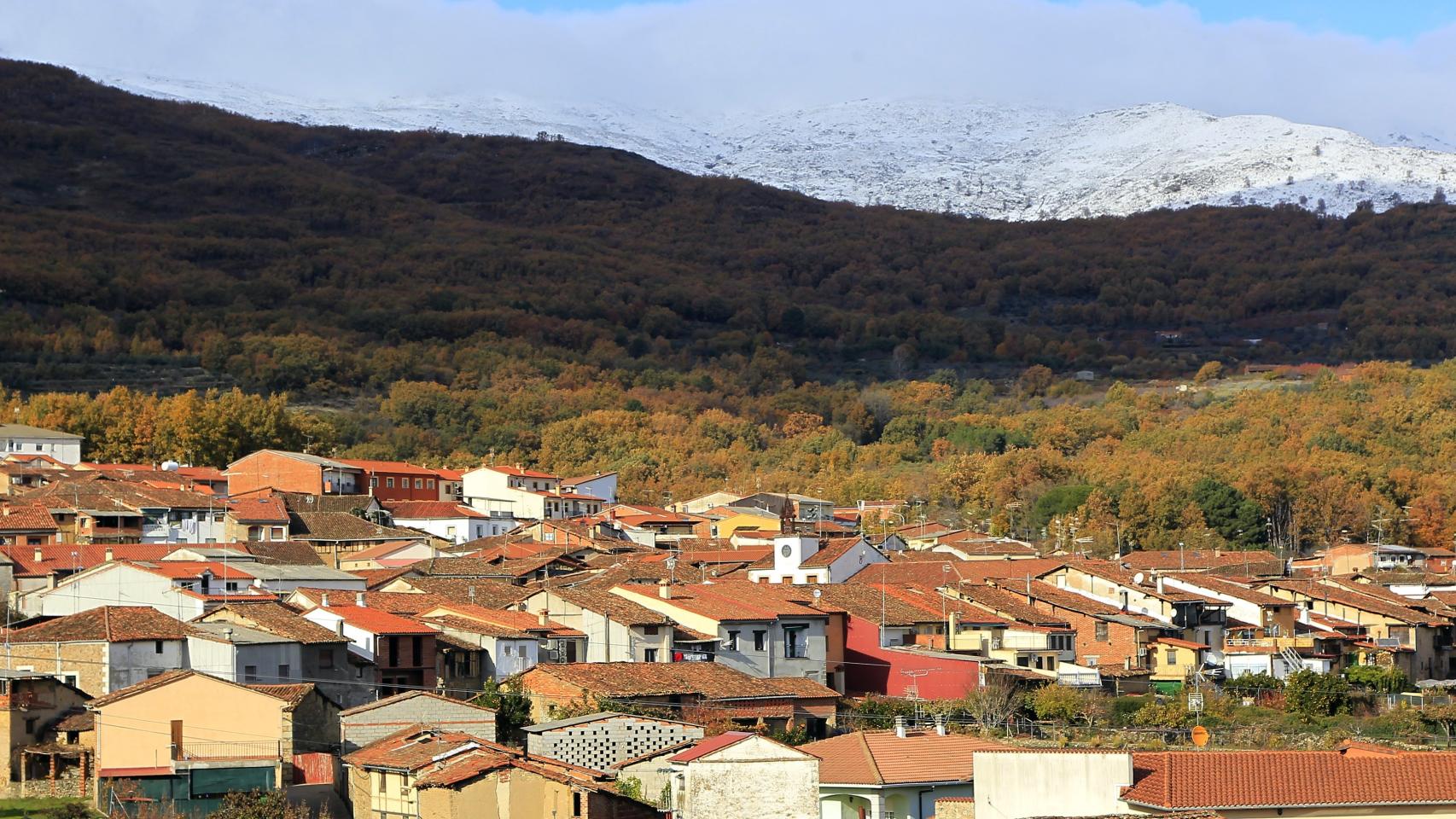 Vista de Cuacos de Yuste, término municipal donde se celebrará la boda.