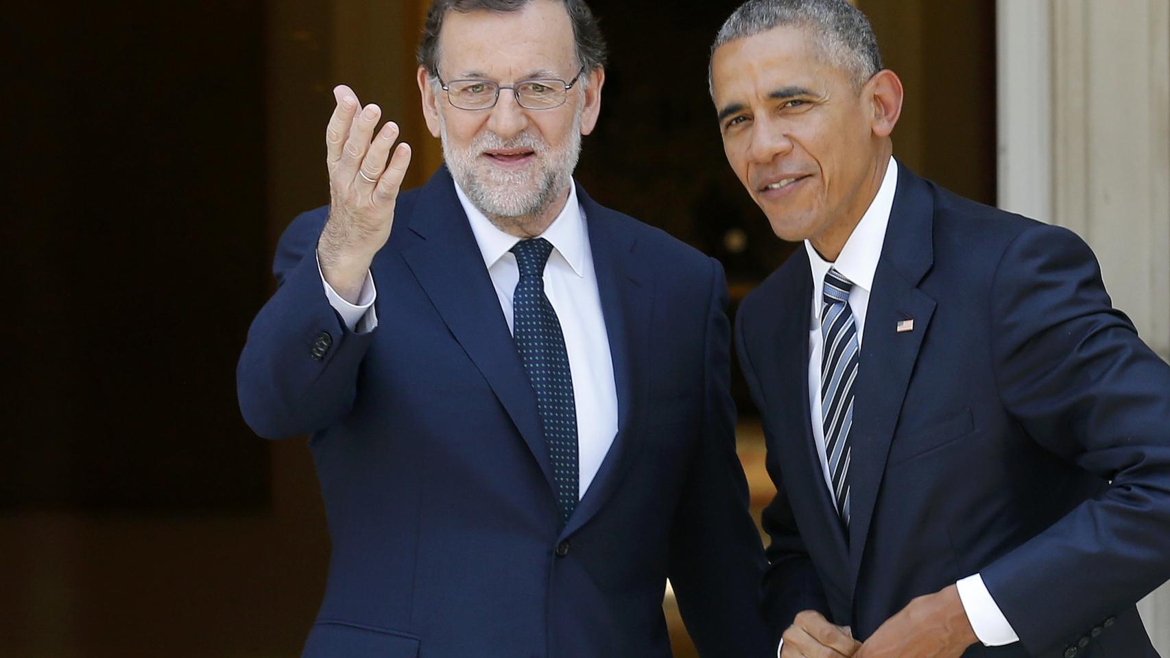 Mariano Rajoy y Barack Obama, durante su encuentro en la Moncloa.